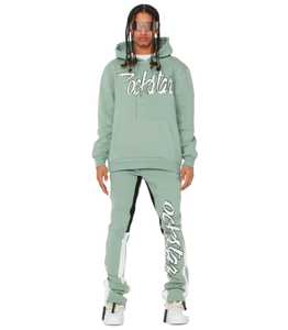 2025 pantalon évasé coupe ajustée personnalisé survêtement pour hommes survêtement et ensemble de jogging sur mesure - Product Image 1