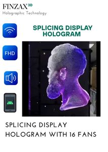 65 cm bắt mắt 3D Hologram Fan cho tăng cường khả năng hiển thị thương hiệu cửa hàng trung tâm triển lãm sự kiện cho quảng cáo hiển thị - Product Image 3