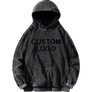 Nueva sudadera holgada estampada 100% algodón polar invierno pulóver estilo básico con capucha - Product Image 1