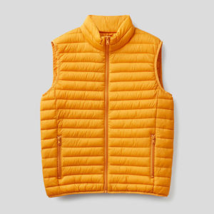 Gilet matelassé pour homme avec logo personnalisé OEM 2025 | Veste sans manches matelassée d'hiver | Fournisseur de gilets à capuche grande taille - Product Image 5