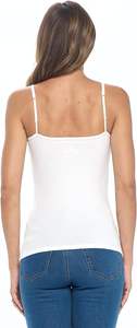 Camisole en dentelle tricotée douce pour femmes, 100% coton, tissu extensible léger, toucher doux, respirant, couche lisse, contour décontracté, coupe ample - Product Image 5