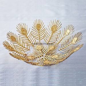 Lot de 2 Bol de service et de décoration en métal de haute qualité, plaqué or, design unique et très chic à prix compétitif - Product Image 2