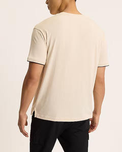 T-shirt décontracté pour hommes de qualité supérieure 100% coton tricoté confortable Streetwear de tous les jours Design personnalisable approvisionnement en gros - Product Image 3