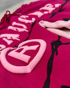 ชุดเซ็ตสตรีทแวร์โอเวอร์ไซส์สำหรับทุกเพศ คอลเลคชั่นฤดูหนาว เสื้อเจอร์ซีย์ผ้าฝ้าย 100% พร้อมกางเกงผ้าฟลีซ-เป็นมิตรกับสิ่งแวดล้อมและระบายอากาศได้ดี - Product Image 3