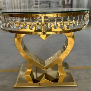 Base de Metal Decorativa de Cristal para Pasteles de Boda, Estilo Soñador, para Comercio Internacional, Plintos Personalizados para Fiestas - Product Image 1