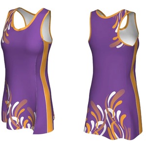 women <b>Netball</b> custom Uniform 100% Polyester High Quality Breathable Anti-Wrinkle Sleeveless Sportswear sublimation uniforms - Product Image 1
