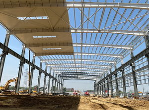 Strutture prefabbricate <span class=keywords><strong>in</strong></span> <span class=keywords><strong>acciaio</strong></span> e pannelli del tetto per edifici di grandi dimensioni <span class=keywords><strong>in</strong></span> <span class=keywords><strong>acciaio</strong></span> sala espositiva <span class=keywords><strong>in</strong></span> <span class=keywords><strong>acciaio</strong></span> zincato - Product Image 4