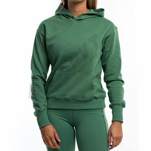 Sweat à capuche personnalisé sweat à capuche en polaire à imprimé bouffant sweats à capuche en coton uni pour femmes sweat à capuche Street Wear - Product Image 1