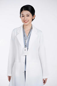 Blouse blanche en tissu respirant en spandex/coton de haute qualité pour une utilisation unisexe à l'hôpital - Product Image 4