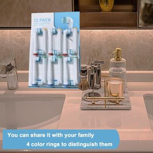 Cabezales de repuesto redondos de TPE suave para cepillos de dientes eléctricos orales, genéricos, al por mayor, de fábrica OEM - Product Image 5