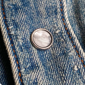 Veste en jean pour homme Rexpro, luxe, lourde, personnalisée, vintage, lavée, avec des patchs, avec votre design - Product Image 6