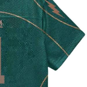 Maillot d'entraînement de football vert en maille respirante, personnalisable avec logo, pour équipes sportives, fabrication OEM - Product Image 5