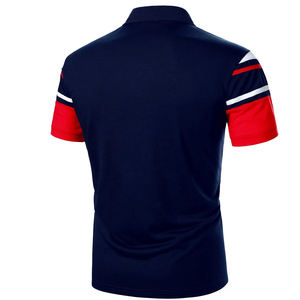 Polo pour hommes nouveau style été vêtements d'affaires vente chaude broderie Polo T-shirt 100% coton respirant à manches courtes Polo - Product Image 3