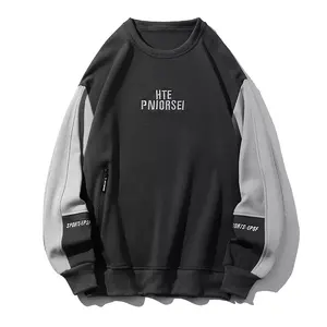 2023 <b>Winter</b> Collection High Quality Oversize Men's Pullover Sweatshirt Long Sleeve with Custom Logo High Street Style - Product Image 1