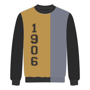 Pull tricoté Varsity Divine Nine Greek Fraternity Alpha Gold 3 tons avec broderie chenille Année de fondation - Product Image 2