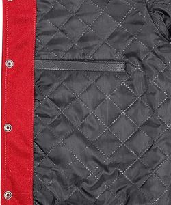 Comfortable <b>Thin</b> Winter Warm <b>Men</b> Letterman <b>Jacket</b> Stand Collar Front Logo Windproof High Quality Eco-Friendly Quick Dry - Product Image 5