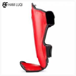 WHOLE SALE <b>Shin</b> & Instep Guard Genuine Leather Kick Boxing Training High Quality Custom Wholesale Professional <b>Shin</b> <b>Pads</b> - Product Image 6