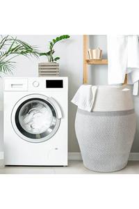 Cesta de Almacenamiento Tejida con Cuerda de Algodón, Cesta para Mantas de Salón con Yute para Organizar la Ropa Sucia - Product Image 3