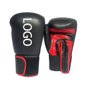 GAF Gants de boxe noirs 12oz pour adultes Gants de boxe professionnels en cuir à lacets avec logo personnalisé Gants de boxe professionnels confortables avec logo personnalisé - Product Image 2