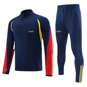 Chándal de entrenamiento deportivo profesional para hombre, superventas, uniforme deportivo de invierno, chaqueta de manga larga con media cremallera, conjunto de estilo - Product Image 1