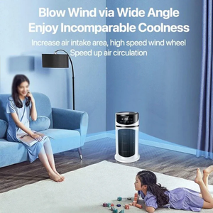 Enfriador de Aire Portátil Unisex de Bajo Consumo con Circulación de Aire y Humidificación Opcional para Garajes/RV, Silencioso y Fácil de Usar - Product Image 2