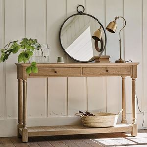 โต๊ะคอนโซลไม้คลาสสิกสำหรับกระท่อมบ้านไร่และบ้านโบราณที่ได้แรงบันดาลใจจากการตกแต่งด้วยเสน่ห์แบบชนบทและการจัดเก็บที่ใช้งานได้จริง - Product Image 5