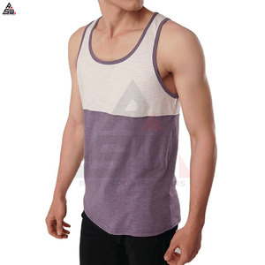 Débardeurs de sport pour hommes en coton tricoté respirant avec logo personnalisé, pour la musculation et la remise en forme - Product Image 5