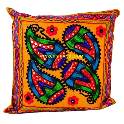 Ấn độ handmade Cushion Covers cho colourful trang trí nội thất gối trường hợp vuông gối Bìa 16x16 inch