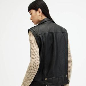 2024 chaquetas de cuero con cremallera de motorista de invierno informales para mujer de motocicleta transpirable de alta calidad - Product Image 5