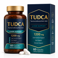 Capsules personnalisées d'acide tauroursodésoxycholique (TUDCA) 1200 mg – Complément détoxifiant pour le foie avec NAC et silymarine pour la réparation et la régénération hépatique