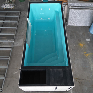 Piscina Fuori Terra <span class=keywords><strong>in</strong></span> Vetro e Legno da 20 Piedi per Giardino, <span class=keywords><strong>in</strong></span> Acrilico e Fibra di Vetro, <span class=keywords><strong>in</strong></span> Offerta - Product Image 5