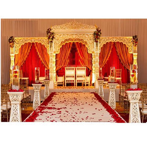 Mandap de pilar de bollwood para boda, conjunto de Mandap DE BODA deslumbrante, decoración FRP de Maharani increíble - Product Image 1