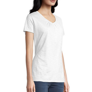 Venta al por mayor de Camisetas Personalizadas para mujer, camisetas de algodón gráficas unisex de talla grande, vestidos de camiseta de gran tamaño para mujer - Product Image 2