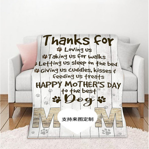 Custom Printed Animal Envelope Flannel Throw Blanket for <b>Sofa</b> <b>Bed</b> Soft Fleece Couch Blanket - Product Image 3