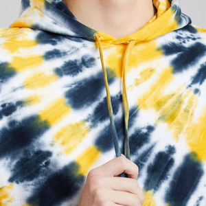 เสื้อฮู้ดสำหรับผู้ชายผ้าคอตตอนผสมกรดมีฮู้ดสำหรับผู้ชายเสื้อมีฮู้ดซักแบบกรดแบบลำลองติดโลโก้ได้ตามต้องการ - Product Image 3