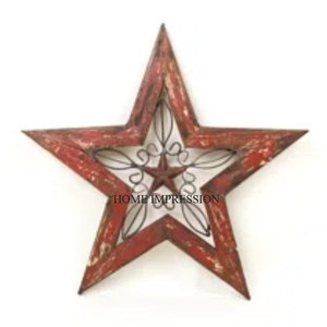 Hanging Star Festive Wall Art Décor À La Maison Plaqué Finition Salon Décoration Murale Meilleur Design Art Grande Taille À La Main Fournitures - Product Image 1