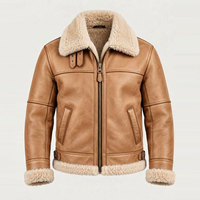 Veste d'hiver en peau de mouton respirante pour homme, faible MOQ, haute performance, résistante