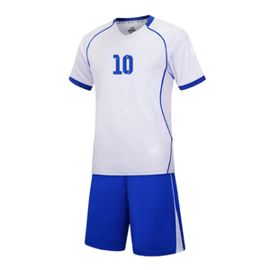 Uniforme de fútbol de poliéster de alta calidad personalizado para hombres, kit deportivo de fútbol impreso, camisetas MOQ bajas, Tops con impresión por sublimación - Product Image 1