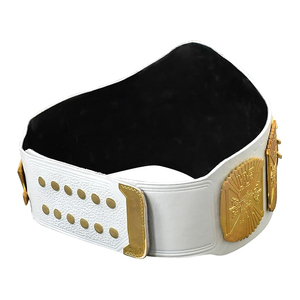Ceinture de champion du monde poids lourd Ronpex International en laiton et cuir, personnalisable, unisexe, épaisseur 1 cm, pour adultes, lutte - Product Image 3