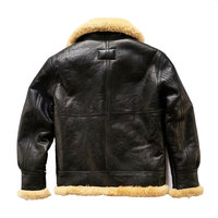 Chaqueta de Cuero de Oveja para Hombre, Estilo Sherpa, Chaqueta de Cuero de Invierno, Chaqueta de Piel de Oveja, Nueva Chaqueta de Cuero Marrón Cálida con Pelaje para Hombre