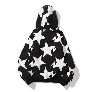 2024 haute qualité personnalisé hommes pleine fermeture éclair strass à capuche hiver numérique imprimé Bling avec Logo - Product Image 3