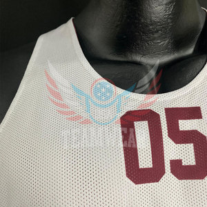 Latest Design Custom Design Good Quality Top Design Basketball Reversible Jersey V Neck Reversible Basketball Jerseys Set - Product Image 3