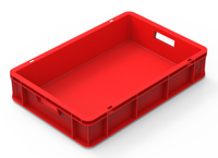 Plastic Dozen Beste Kwaliteit Iso-9001:2015 Fr En Food-Kwaliteit Stapelbare Netto-Omzet Opbergdozen Voor Fruitgroente