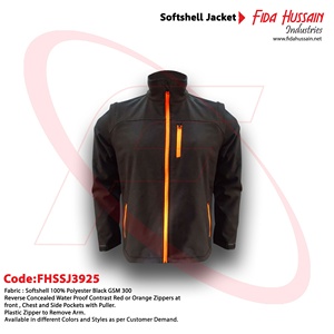 Veste Softshell de meilleure qualité pour hommes veste Softshell coupe-vent veste Softshell à séchage rapide pour usage domestique - Product Image 6