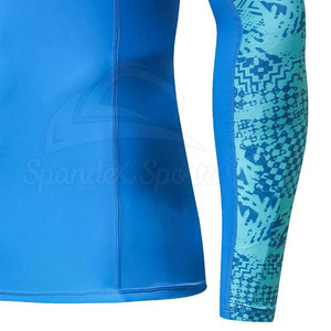 Custom <b>Printed</b> Anti-UV Breathable Quick Dry Unisex Rash Guards for <b>Surfing</b> & Watersports - Product Image 5