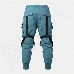 Pantalons de travail cargo pour hommes avec poches latérales, pantalons de mode pour hommes, coupe régulière, décontractés, couleur personnalisée, pantalons cargo, tissus durables - Product Image 2