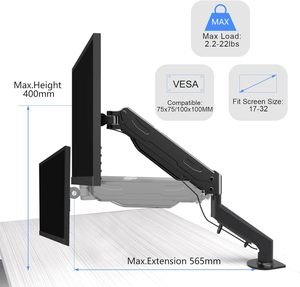 Monitor da scrivania a molla a Gas per <span class=keywords><strong>Computer</strong></span> a braccio a Gas Monitor per pressione sanguigna supporto supporto supporto - Product Image 4