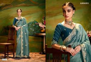 ผ้าส่าหรีแบบแห้งเร็วผ้านีโอดีมีน้ำหนักเบาทันสมัยใส่ได้ทุกฤดูสำหรับปาร์ตี้งานแต่งงานงานแต่งขายส่งจำนวนมาก - Product Image 6