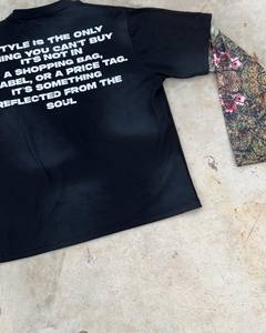 Streetwear personnalisé t-shirt à manches thermiques double couche t-shirt à manches longues coupe carrée 100% coton délavé à l'acide t-shirt en détresse - Product Image 2