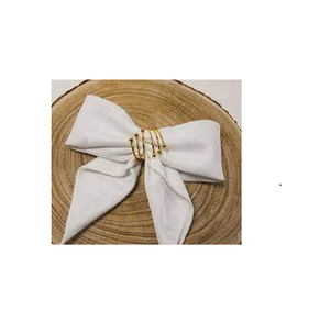 Glod anneau de serviette en laiton de luxe, vente en gros, décoration de mariage, anneaux porte-serviette et utilisation manuelle polie - Product Image 6